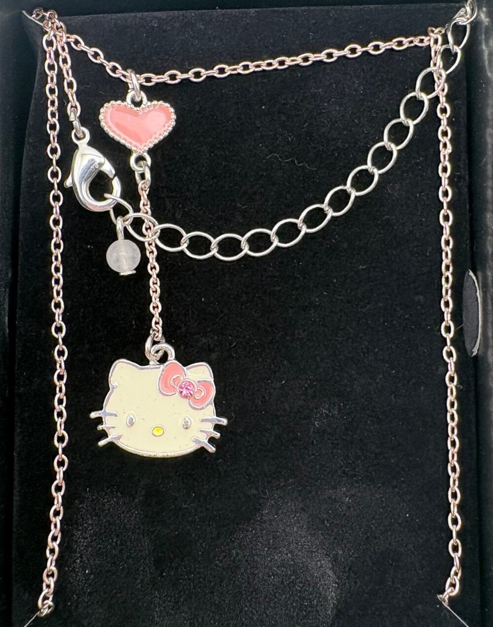 Hello Kitty SilverTone “Y” Necklace By Avon x Sanrio